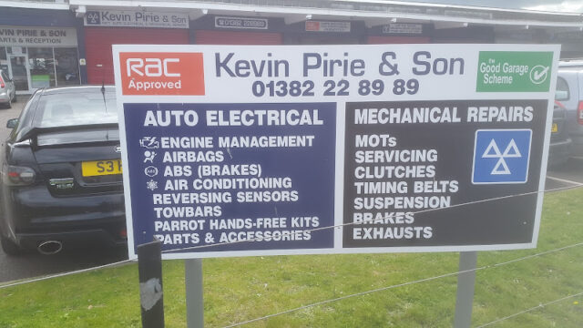 Kevin Pirie & Son Auto Electrical, Air Conditioning, MOT and Mechanical Garage Services